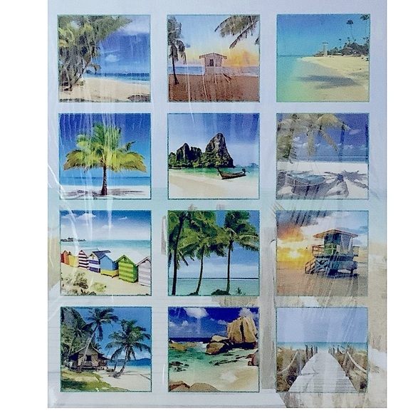 Calendar 2024 Tropical Beaches 16 Months Full Size Wall Calendar Gift 12 X 22 In - Picture 8 of 16